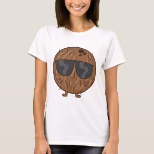 Camiseta Coco De Fruta De Verão De Coco Com Pulmões Amor Co