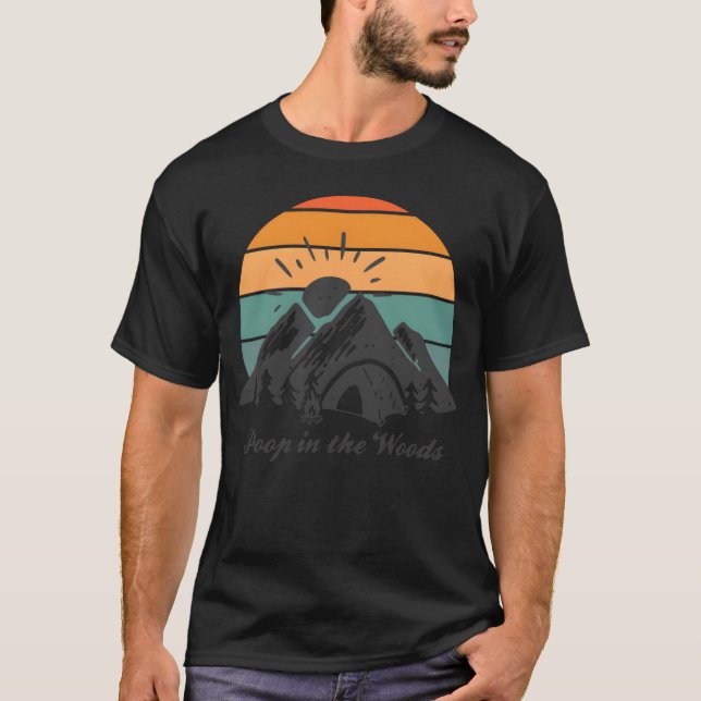 Camiseta Cocô no Camping amigos de Inhe Woods (Frente)