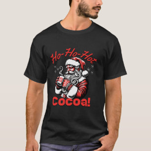 Camiseta Coco Quente Ho Ho Divertido Natal Chocolate Bebida