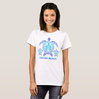 Camiseta Cocoa Beach Florida Ocean Blue Sea Turtle Souvenir