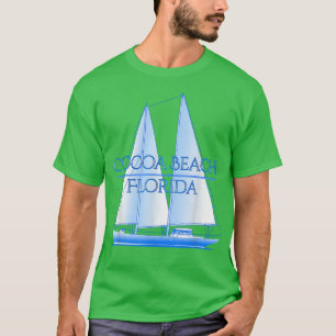 Camiseta Cocoa Beach, Florida - Sailo de Navegação Náutica 
