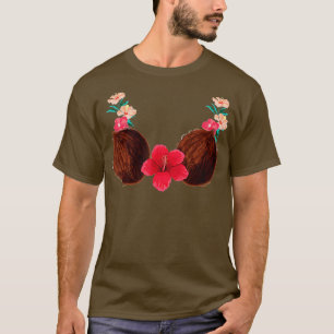 Camiseta Coconut Bra - Lei - Costume de Verão - Hall Havaia