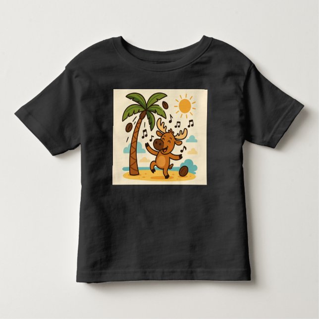 Camiseta Coconut Commotion – Dance Party Summer Tee for Kid (Frente)
