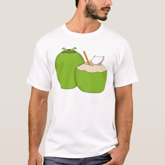 Camiseta Coconut Duo: Green Splash (Frente)