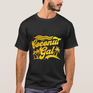 Camiseta Coconut Gal - Design de Verão de Palmeira Tropical