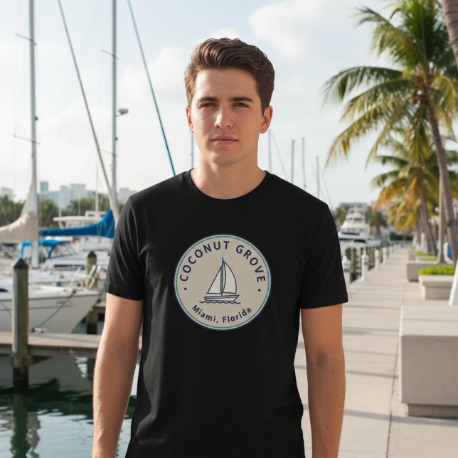 Camiseta Coconut Grove Miami Coastal Neighborhood Pride (Criador carregado)