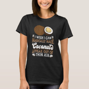 Camiseta Coconut Palm Tree Summer Beach Tropical Fruta Coc