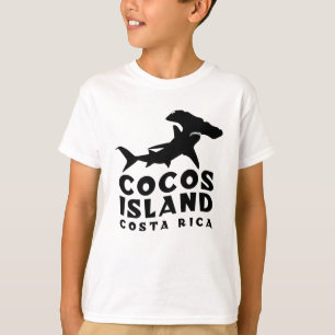 Camiseta Cocos Island Costa Rica mergulhando com tubarões