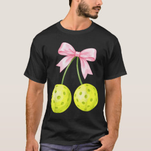Camiseta Cocota Pickleball Cerejas Laço Remo Esporte Amor