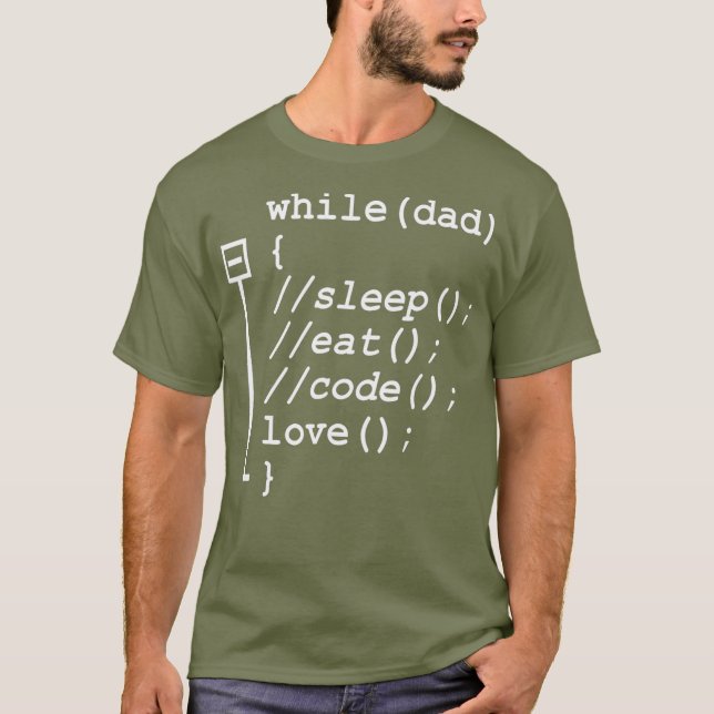 Camiseta Cód. Comer Código Engraçado Programador Codificado (Frente)