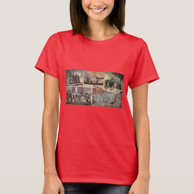 Camiseta COD Zombies Kino Der Toten Loading Screen Ative T (Frente)
