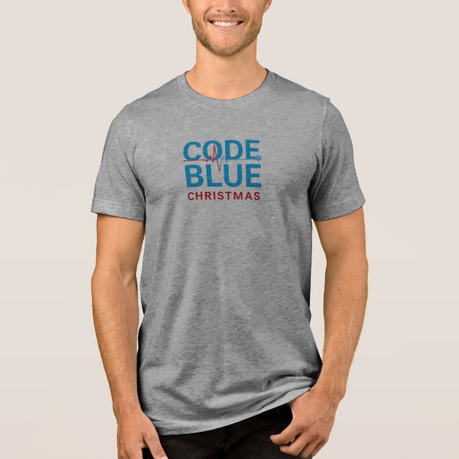 Camiseta Code Blue Natal - Enfermeira de UTI Engra (Frente)