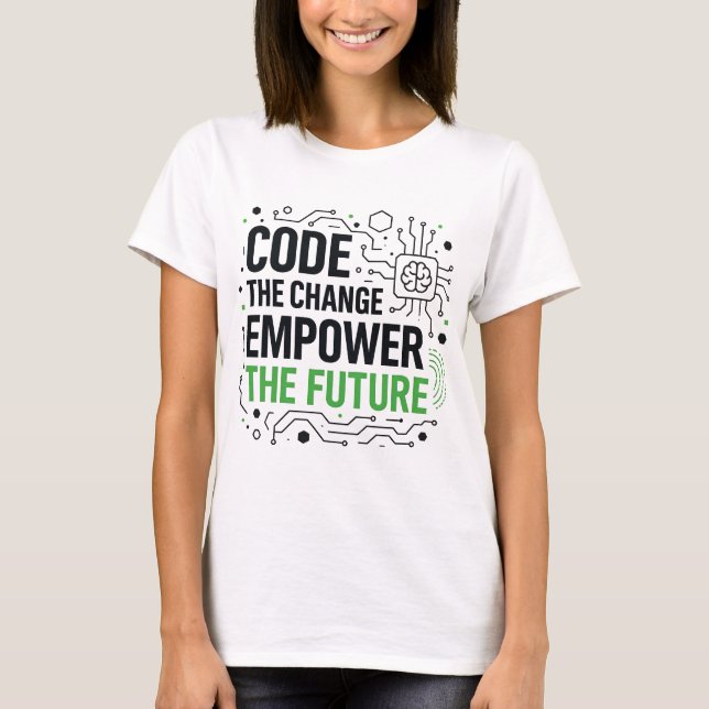Camiseta Code Change Empower Future Tee | Revoluçã (Frente)