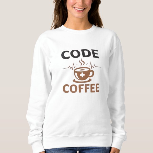 Camiseta Code Coffee Nurse Humor Shift Life (Frente)