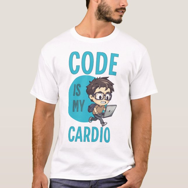 Camiseta Code Is My Cardio (Frente)