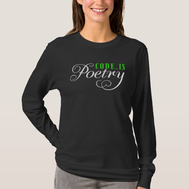 Camiseta Code is poetry (Frente)