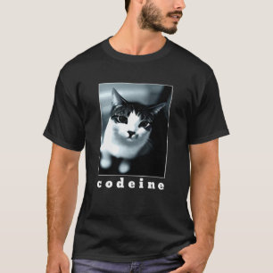 Camiseta Codeína De Gato Preto E Branco