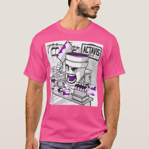 Camiseta Codeine Dual Cup Lean Purple Bebe Sizzurp Rap H