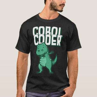Camiseta Coder Coder Dinossauro Programador Essencial de Ca