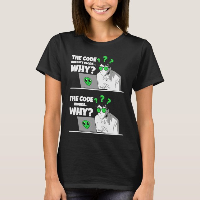 Camiseta Coder Programmer Software Engineer  Idea IT Fan (Frente)