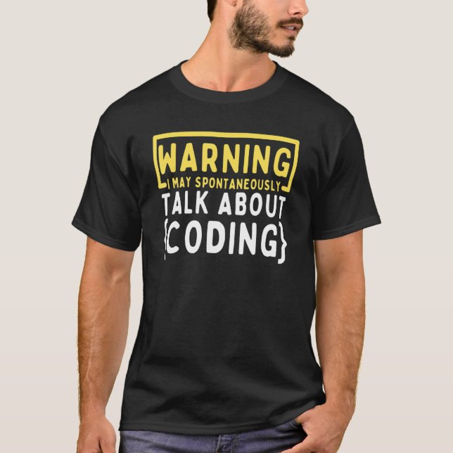Camiseta Codi de programação do programador de código binár (Frente)