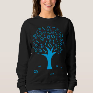 Camiseta Codificação Ciência da Árvore Binária Codificado