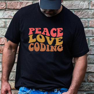 Camiseta Codificação de Amor de Paz Retroativa
