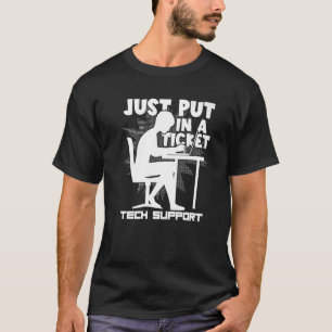 Camiseta Codificação De Computador Apenas Coloca Uma Sup Té