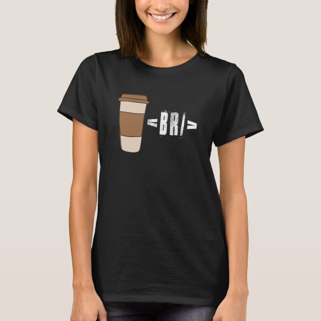 Camiseta Codificação de Computador para Desenvolvedores de  (Frente)
