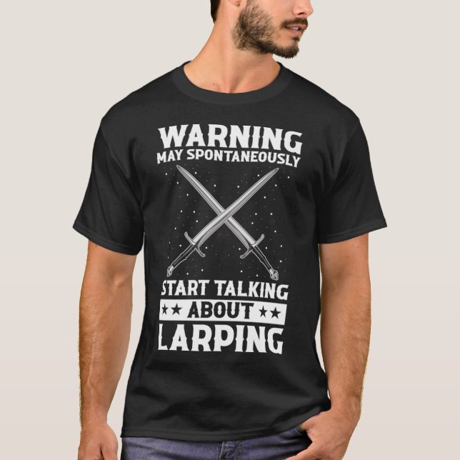 Camiseta Codificação de Papel para Larper e Larp (Frente)