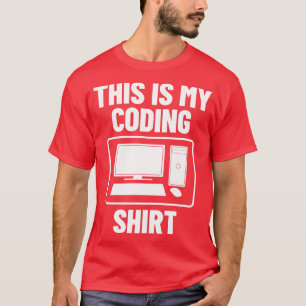 Camiseta Codificação de programação de computador