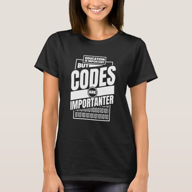 Camiseta Codificação de programação do programador do progr (Frente)
