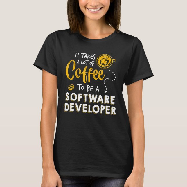 Camiseta Codificação de programação para desenvolvedores de (Frente)