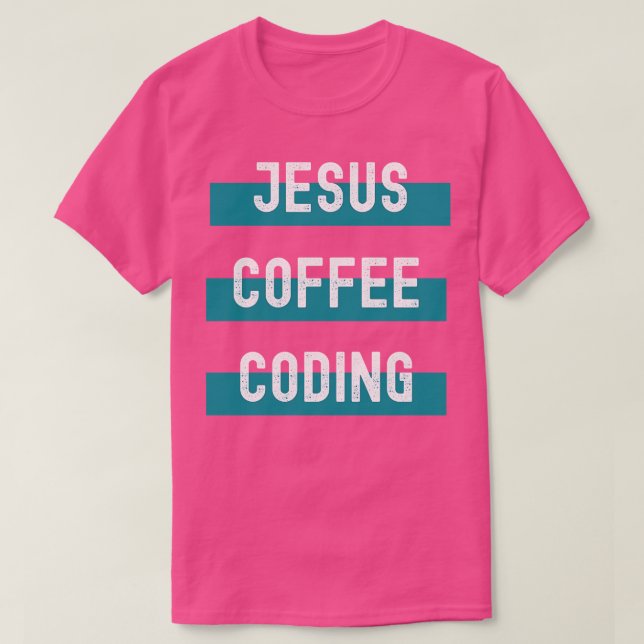 Camiseta Codificação do café Jesus (Frente do Design)
