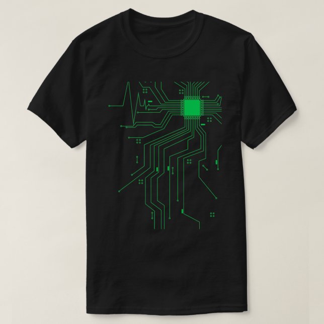 Camiseta Codificação do Hacker do Desenvolvedor de Pulsação (Frente do Design)
