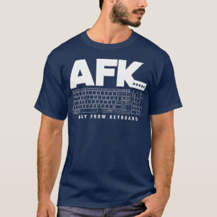 Camiseta Codificação do programador AFK longe do teclado