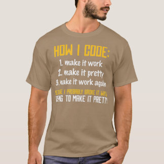 Camiseta Codificação do Programador de Codificador do Progr