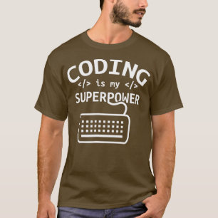 Camiseta Codificação é meu programa de software de código d