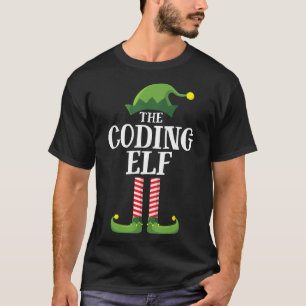 Camiseta Codificação Elf Correspondente Grupo Familiar Fest