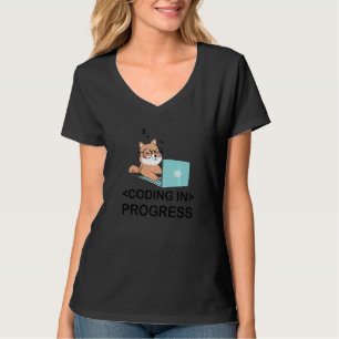Camiseta Codificação Em Curso Programador Codificador Nerd