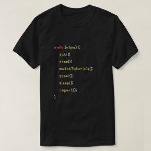 Camiseta Codificação Engraçada do Programador Diário da Vid