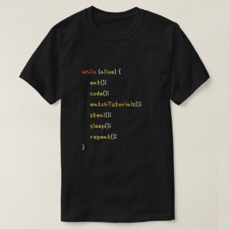 Camiseta Codificação Engraçada do Programador Diário da Vid