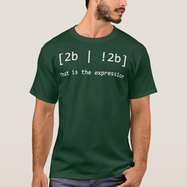 Camiseta Codificação engraçada do programador Pun 2B 2B Est (Frente)