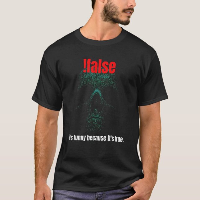 Camiseta Codificação Falsa De Programação Para Programadore (Frente)
