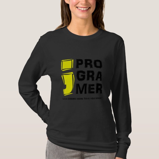 Camiseta Codificação Programador de Computador Adoro Codifi (Frente)