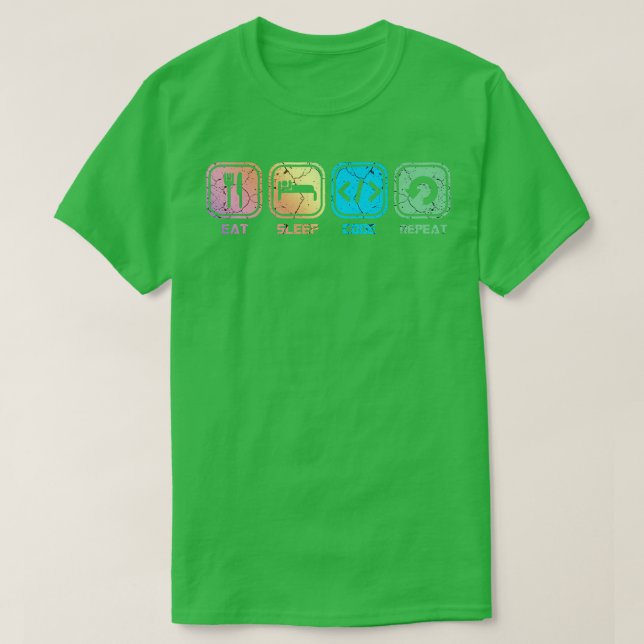 Camiseta Codificador de código (Frente do Design)
