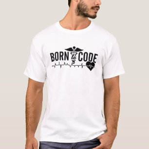 Camiseta Codificador de Código Médico do Programador de Cód