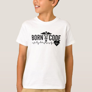 Camiseta Codificador de Código Médico do Programador de Cód