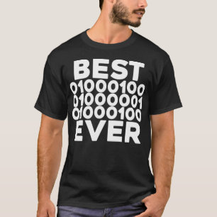 Camiseta Codificador de Dia de os pais Binário de Código 