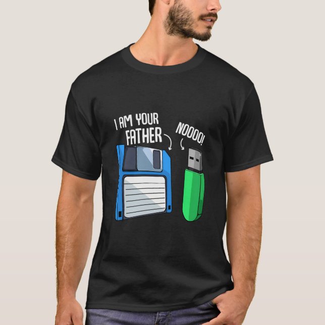 Camiseta Codificador de disquete Geek de engenharia de comp (Frente)